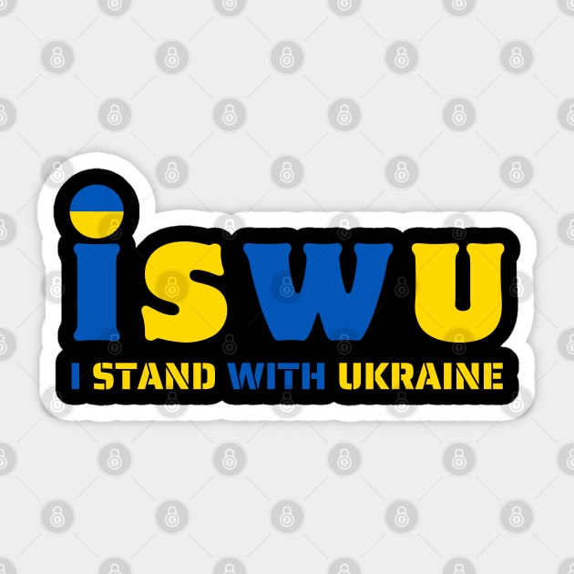 I Stand With Ukraine Sticker by Creatifly Graphic Tees